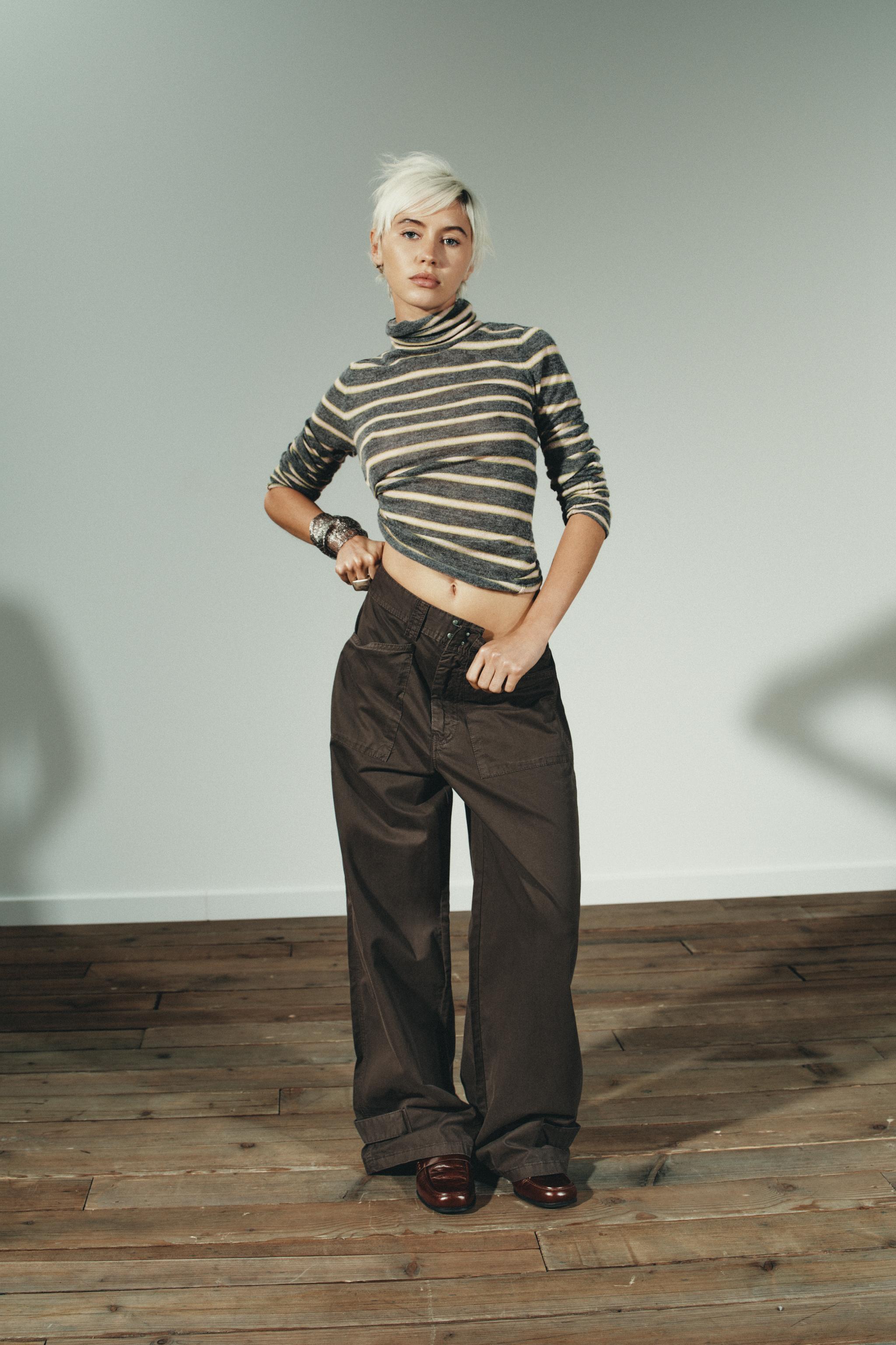 EXTRA-FINE STRIPED KNIT SWEATER